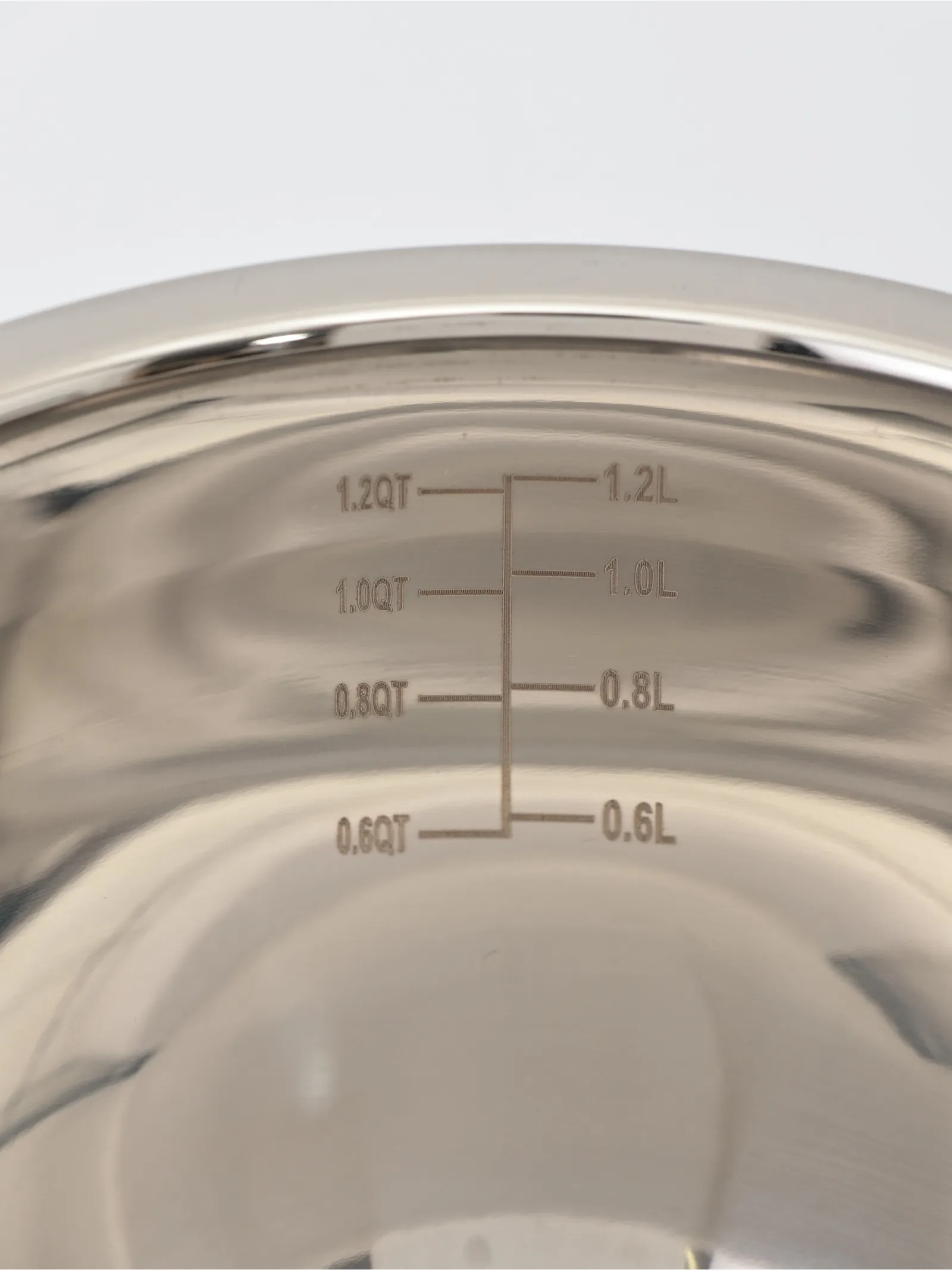 Миска, 1.4 л, d=17 см, с мерной шкалой, нержавеющая сталь
